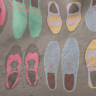 Colorful Contrasting Oxford Sh Minky
