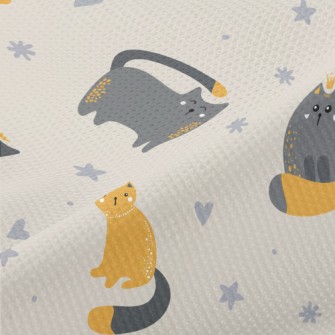 Cat King And Queen Piqué