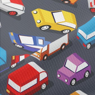 Crowded Cars On The Road Piqué