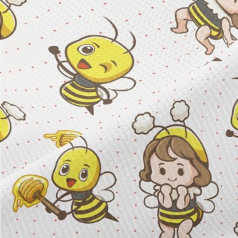 Dress Up Bee Little Girl Piqué