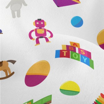 Colorful Playroom Toys Lightweight Performance Linen