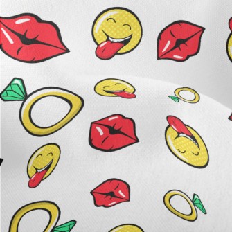 Funny Smiling Face Sticking Ou Lightweight Performance Linen