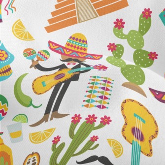 Colorful Mexico Lightweight Performance Linen