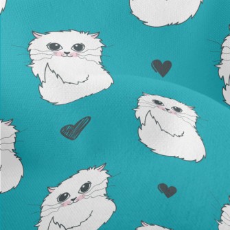 Shy And Gentle Little White Ca Lightweight Performance Linen