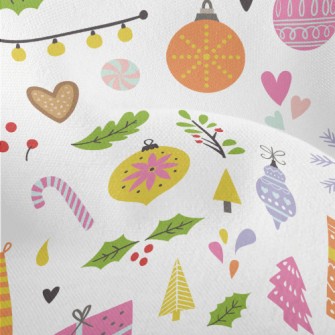 Warm Christmas Tree Charm Lightweight Performance Linen