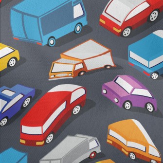 Crowded Cars On The Road Lightweight Performance Linen