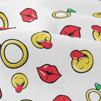 Funny Smiling Face Sticking Ou Modern Jersey