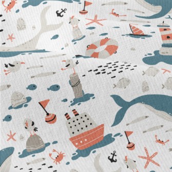 Huge Whale And Small Fish Modern Jersey