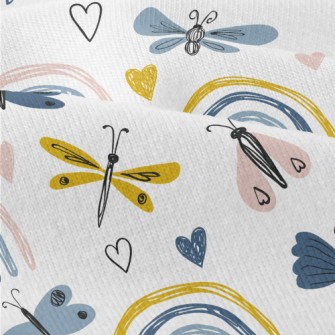 Color Pencil Doodle Butterfly Modern Jersey