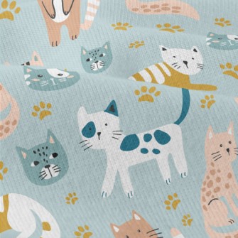 Naughty Cat With Footprints Modern Jersey