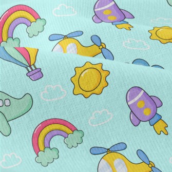 Helicopter Airplane Rocket Modern Jersey