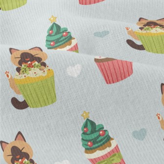 Cat Eats Christmas Cake Secret Modern Jersey