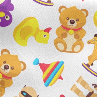 Teddy Bear Trojan Robot Jersey Backed Fleece