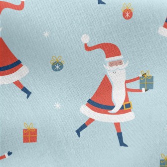 Kind Santa Claus Jersey Backed Fleece