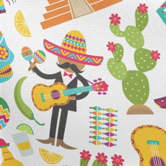 Colorful Mexico Pongee