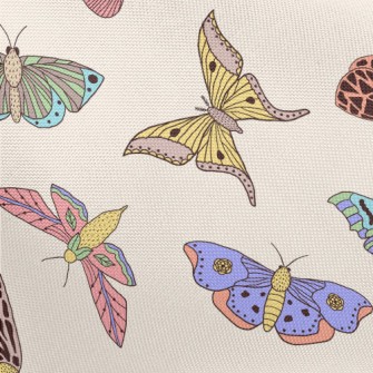 Rare Pattern Butterfly Pongee