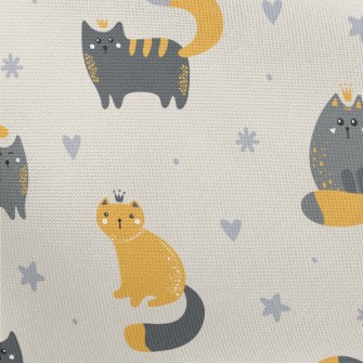 Cat King And Queen Pongee