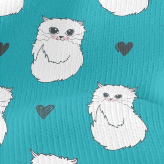 Shy And Gentle Little White Ca Stretch Jersey