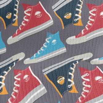 Vintage Canvas Sneakers Stretch Jersey