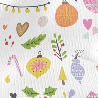 Warm Christmas Tree Charm Stretch Jersey