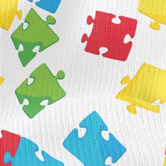 Bright Color Block Puzzle Stretch Jersey