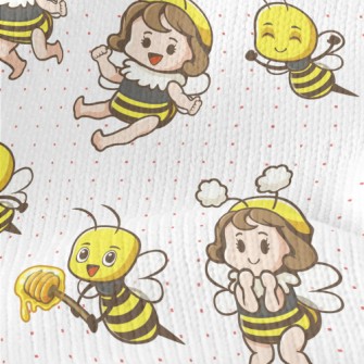 Dress Up Bee Little Girl Stretch Jersey