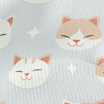 Big-headed Cat With Squinting  Stretch Jersey