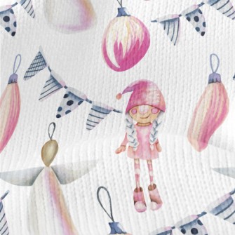 Christmas Little Angel Ornamen Stretch Jersey