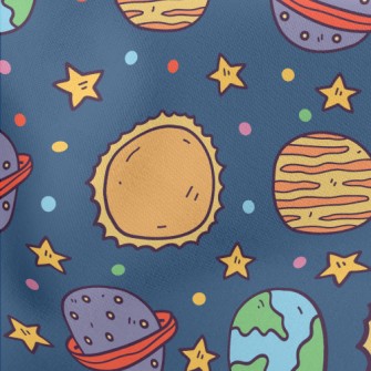 Sun Stars Asteroids Lightweight Cotton Poplin