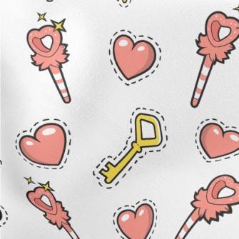 Love Magic Wand Key Lightweight Cotton Poplin