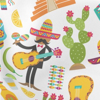 Colorful Mexico Lightweight Cotton Poplin