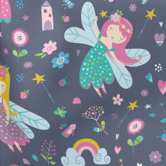 Fairy Tale World Flower Fairy Lightweight Cotton Poplin