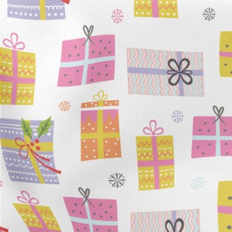 Dot Striped Gift Box Lightweight Cotton Poplin