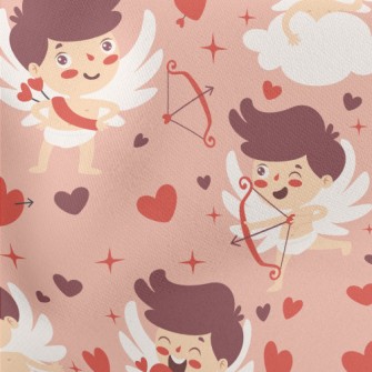 Majestic And Happy Little Cupi Lightweight Cotton Poplin