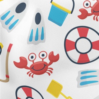 Crab Starfish Diving Equipment Lightweight Cotton Poplin