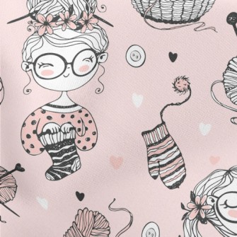 Girl In Glasses Knitting Yarn Lightweight Cotton Poplin