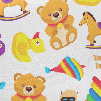 Teddy Bear Trojan Robot Midweight Cotton Poplin