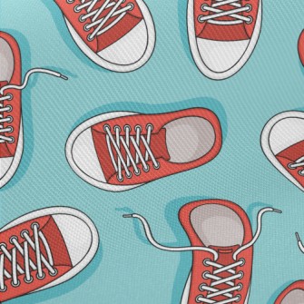 Plain Canvas Sneakers Midweight Cotton Poplin