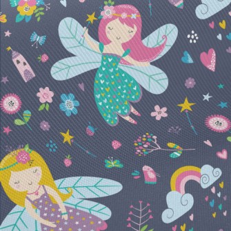 Fairy Tale World Flower Fairy Midweight Cotton Poplin