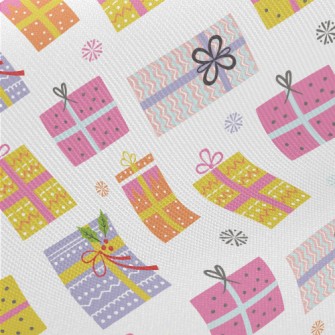 Dot Striped Gift Box Midweight Cotton Poplin