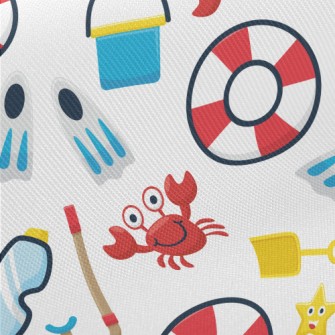 Crab Starfish Diving Equipment Midweight Cotton Poplin
