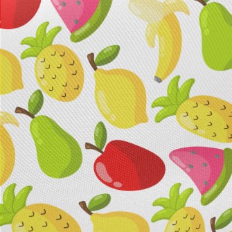 Inflatable Pineapple Banana Midweight Cotton Poplin