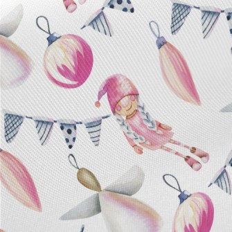 Christmas Little Angel Ornamen Midweight Cotton Poplin