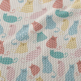 Striped Cat Birdseye Piqué