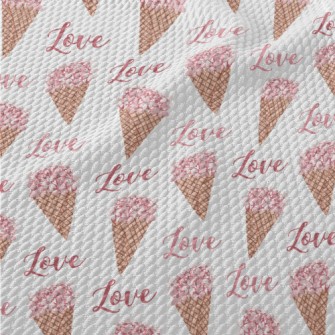 Pink Bouquet Of Love Birdseye Piqué