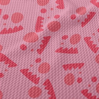 Sawtooth Dot Geometric Pattern Birdseye Piqué