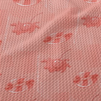 Cherry Lip Candy Birdseye Piqué