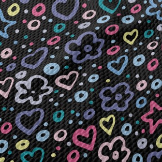 Love Star Circle Birdseye Piqué