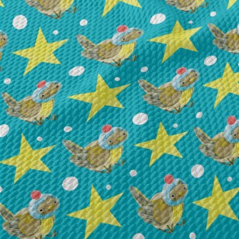 Cute Knitted Hat Sparrow Birdseye Piqué