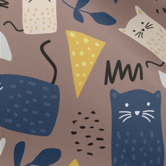 Cute Spotted Cat Chiffon